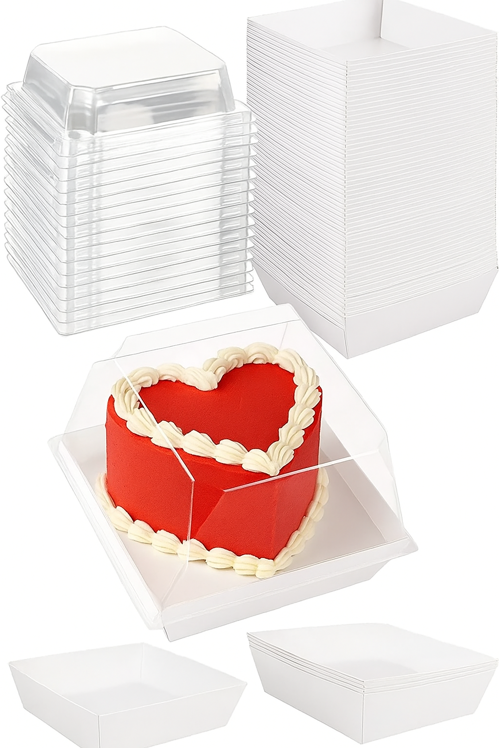 Charcuterie Boxes w/Clear Secure Lids 12ct / 24ct