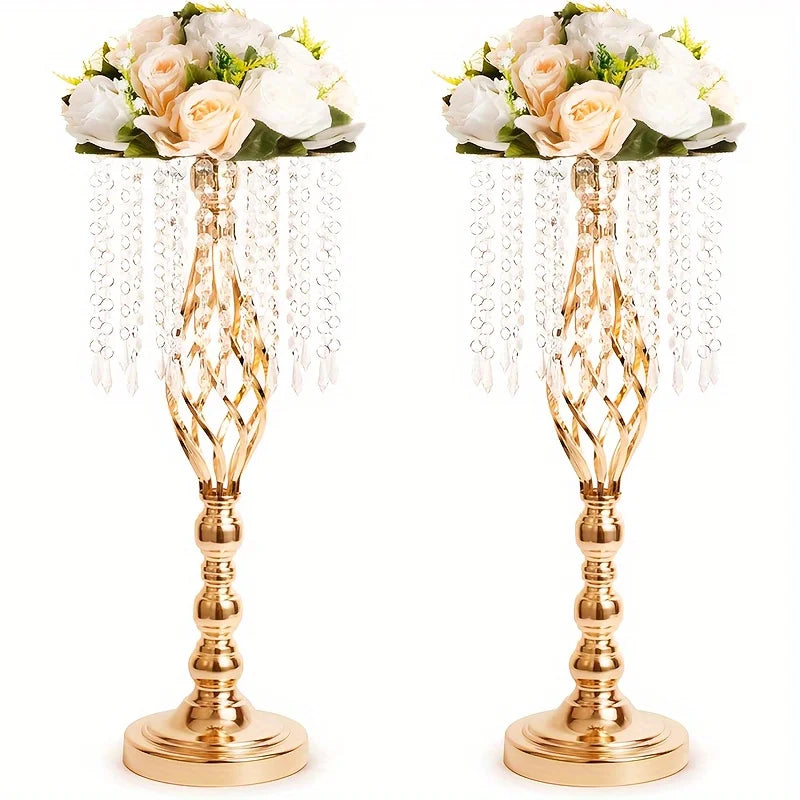 DecorBites™ Metal Flower Vases for Wedding Centerpieces