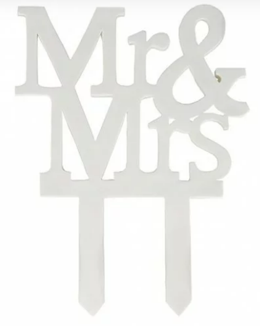 Mr & Mrs Gumpaste Cake Toppers