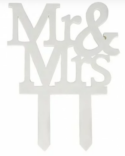 Mr & Mrs Gumpaste Cake Toppers