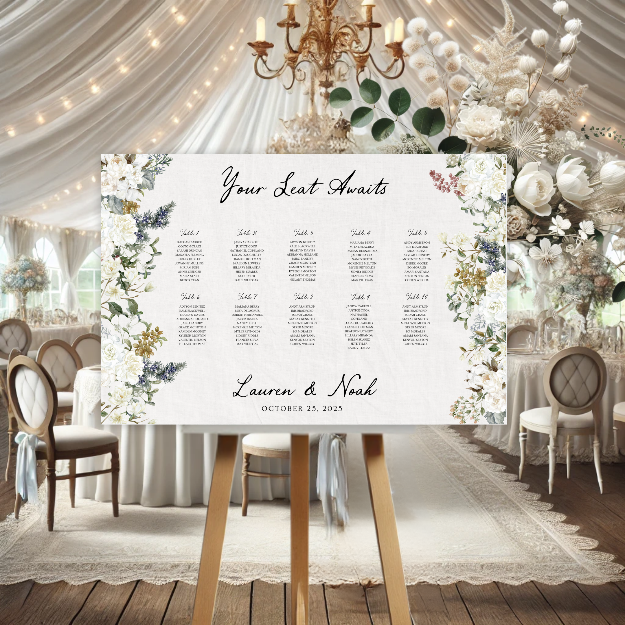 Vintage Romance Wedding Welcome Sign