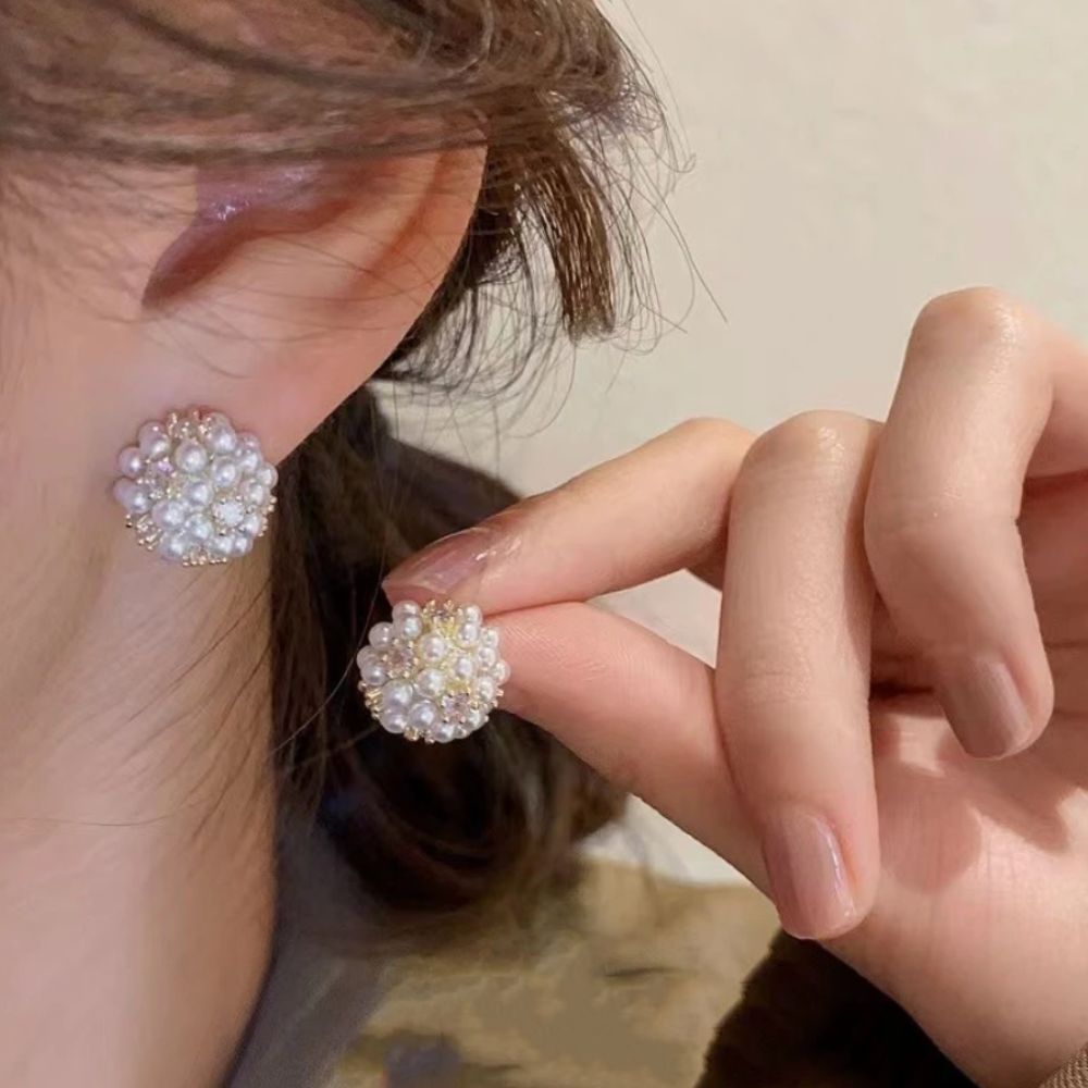 PEARL CLUSTER EARRINGS (PAIR)