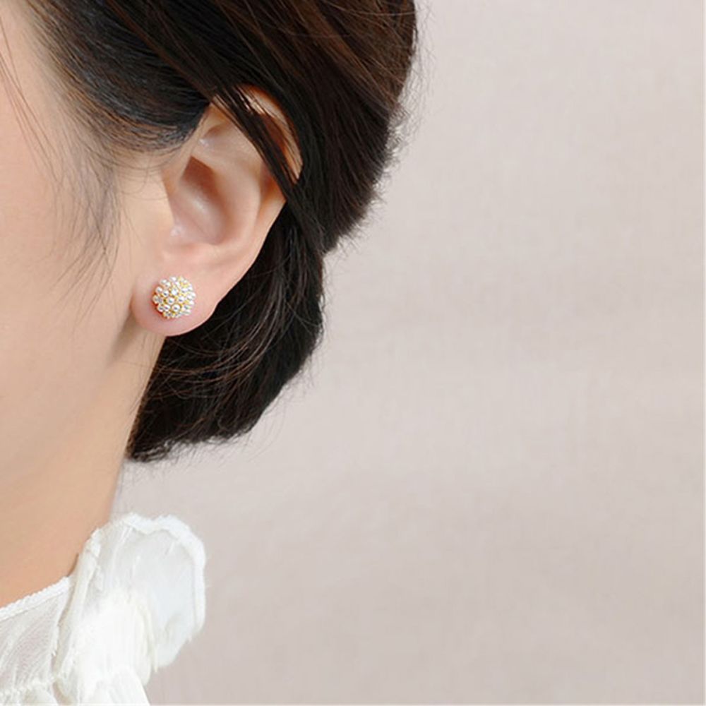 PEARL CLUSTER EARRINGS (PAIR)