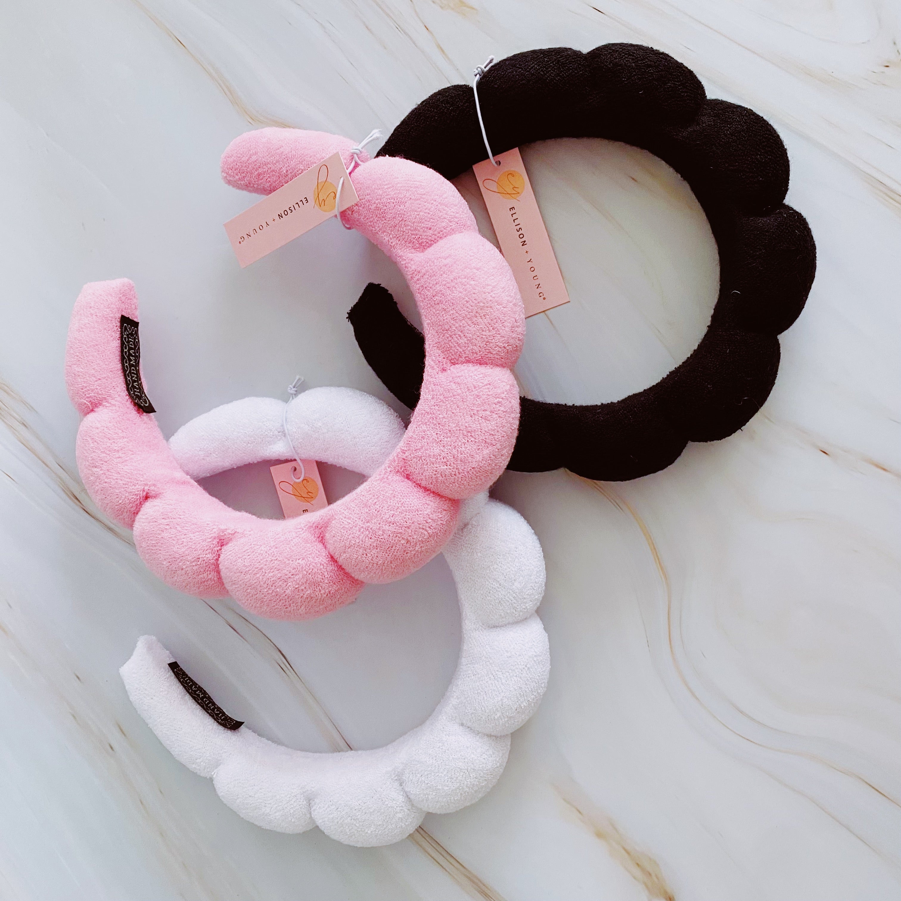 Terry Puffy Soft Headband set of three