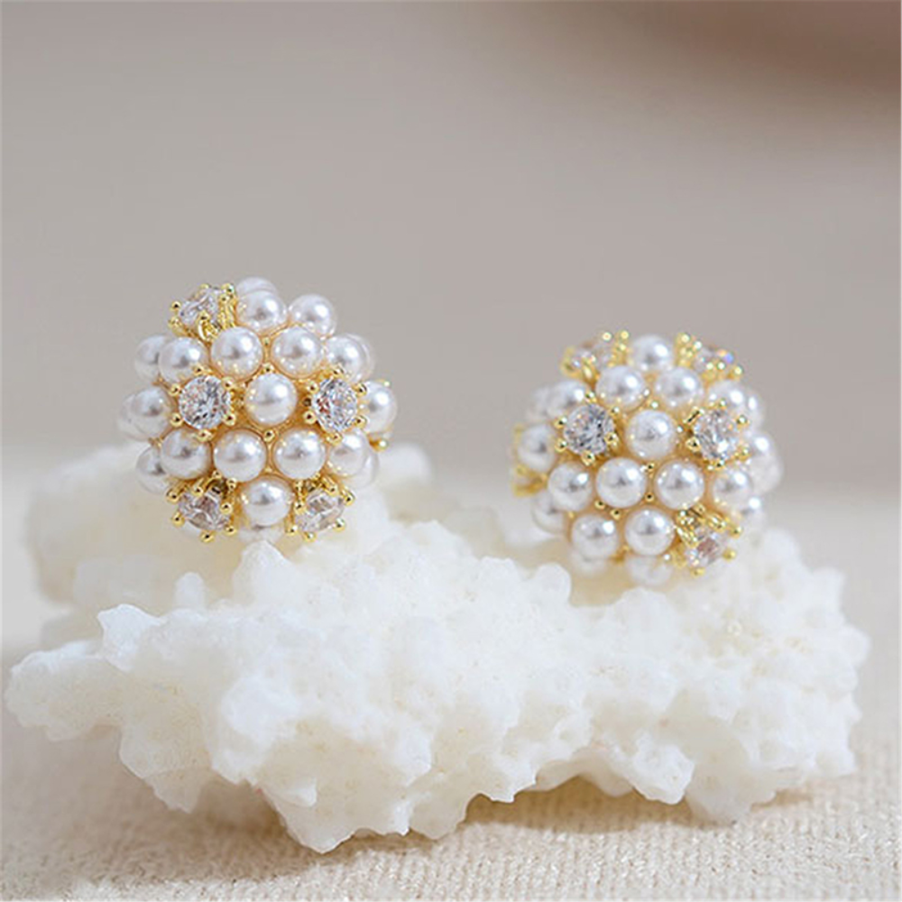 PEARL CLUSTER EARRINGS (PAIR)