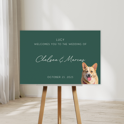 Fido Says Welcome Dog Wedding Welcome Sign
