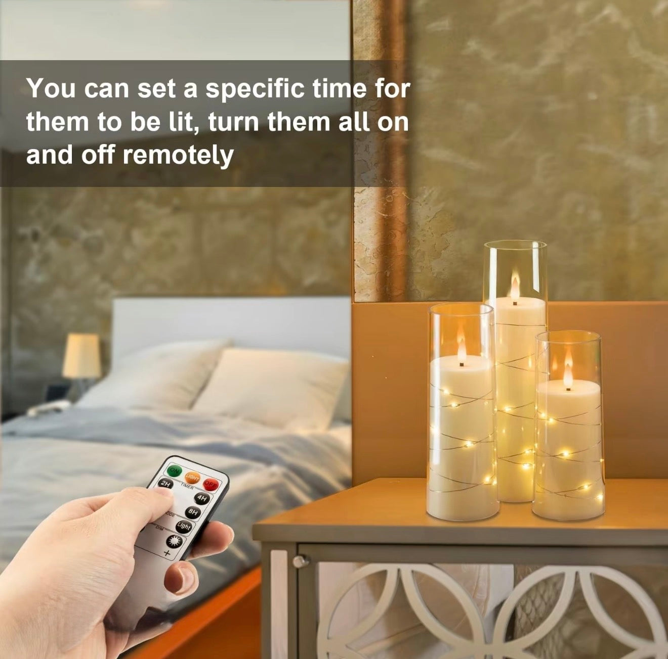 StarGlow LED Pillar Candles