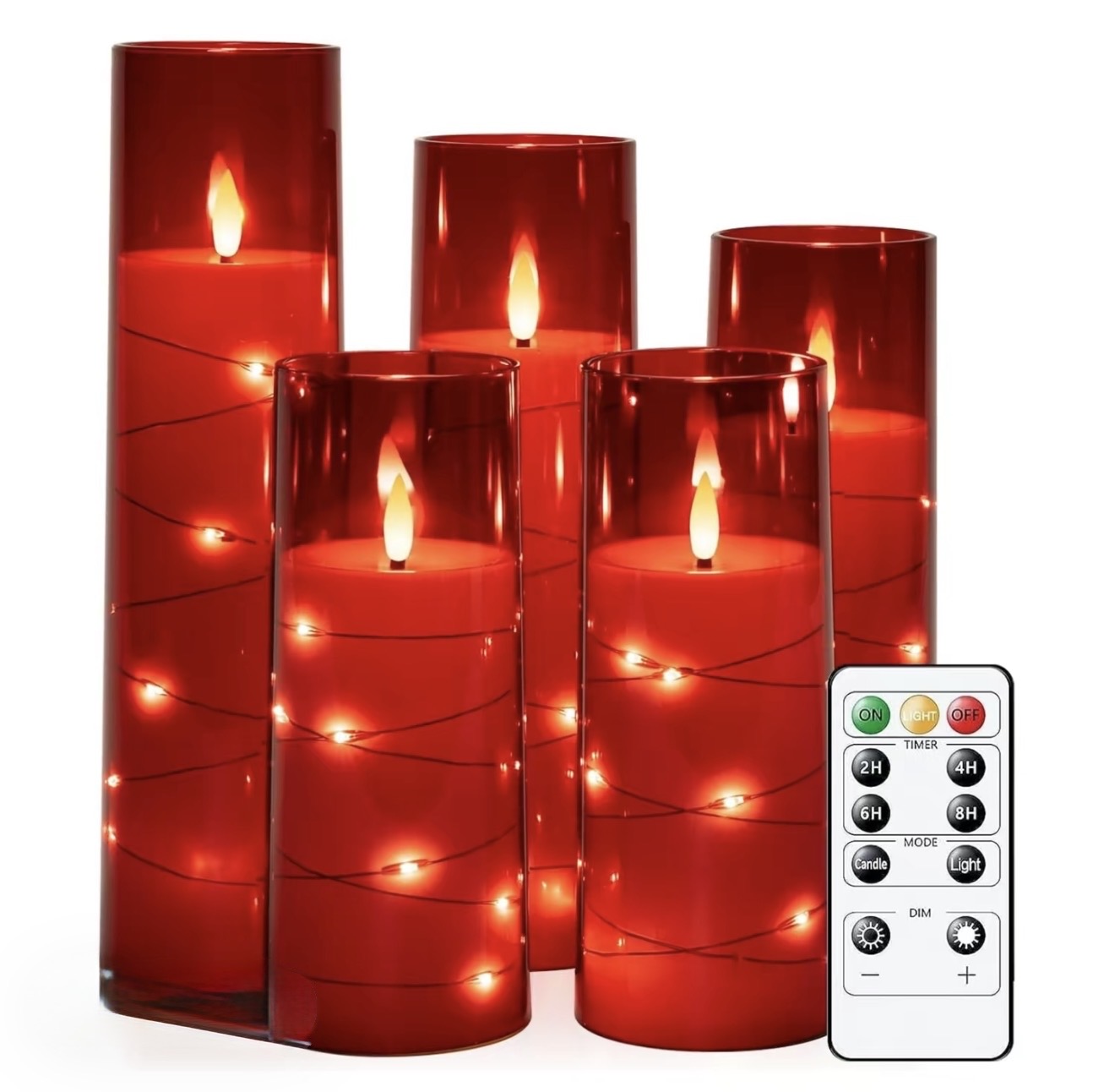 StarGlow LED Pillar Candles