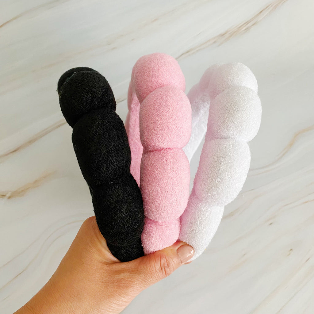 Terry Puffy Soft Headband set of three
