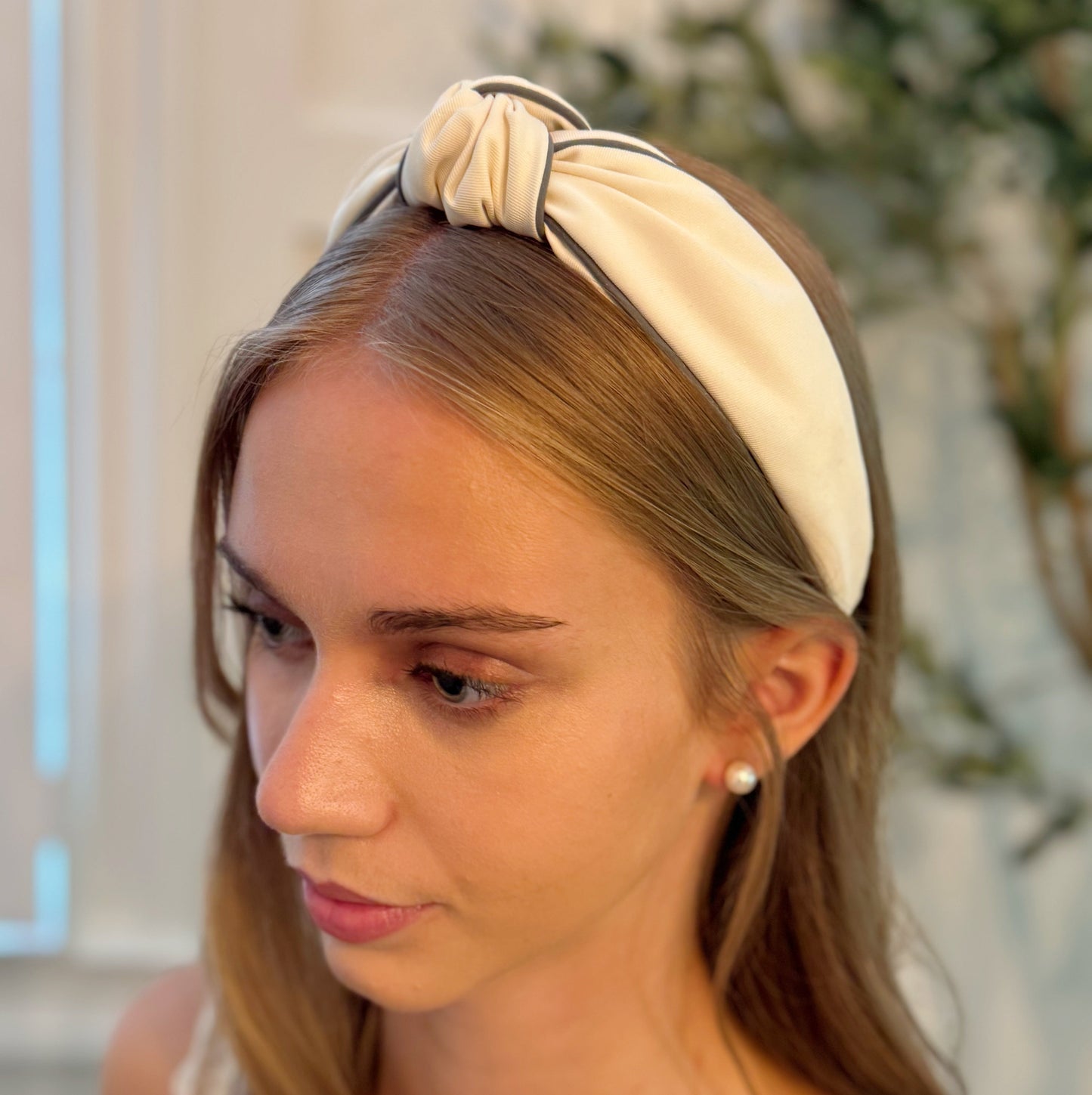 Piped Border Preppy Headband