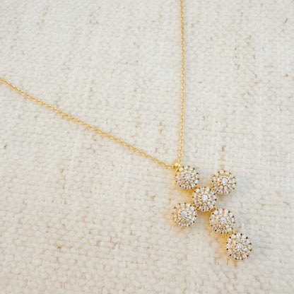 Dainty Sparkle Cross Necklace