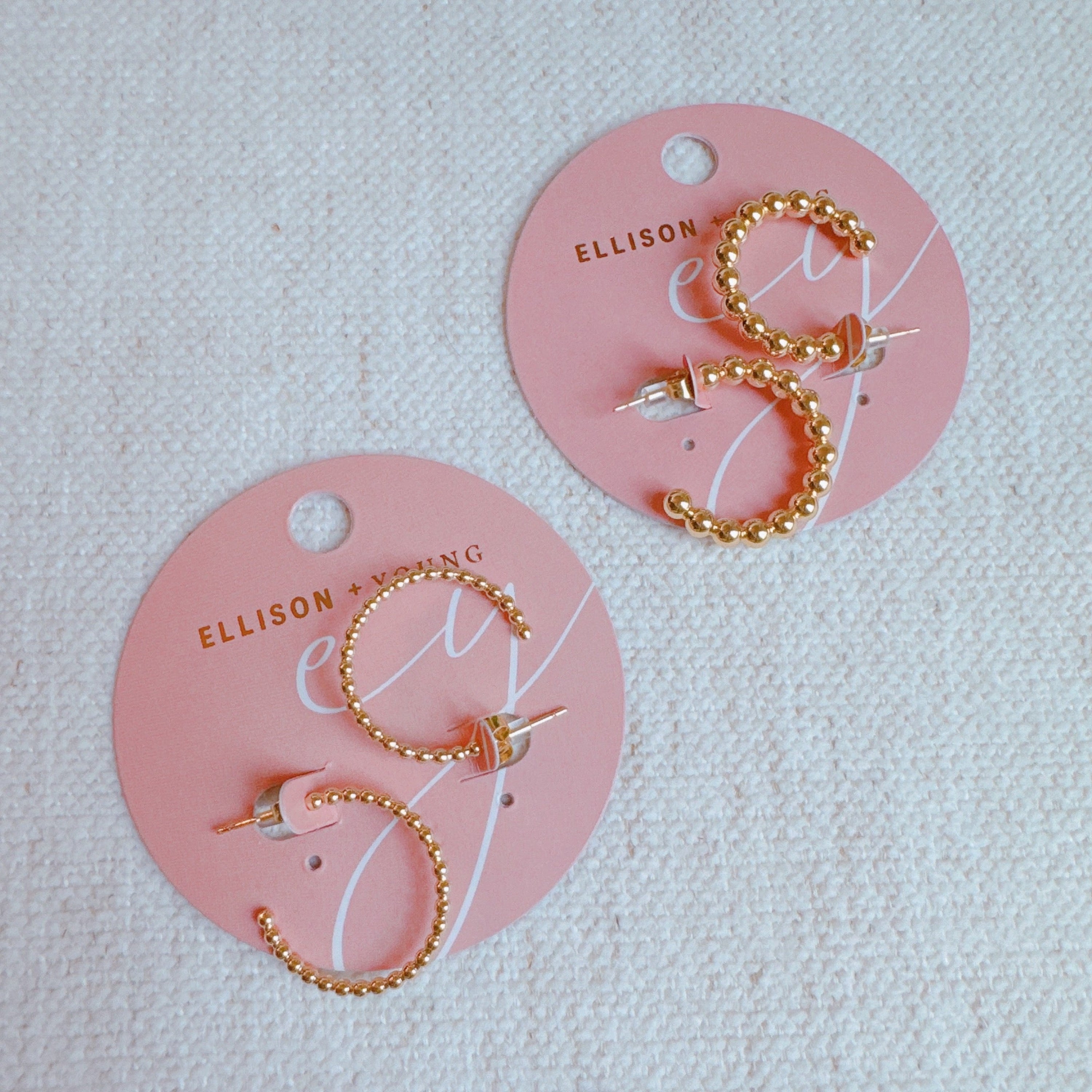 Golden Dot Everyday Hoop Earrings