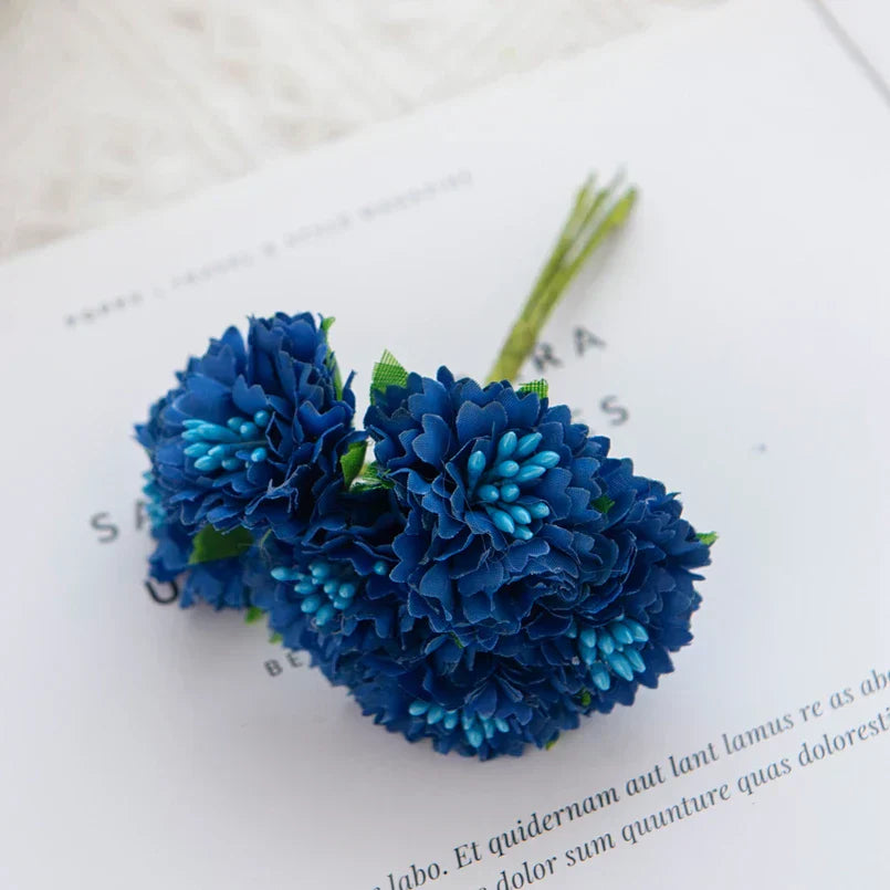 DecorBites™ Carnation Stamen Silk Flowers for Home Decor, Wedding, DIY, Gifts
