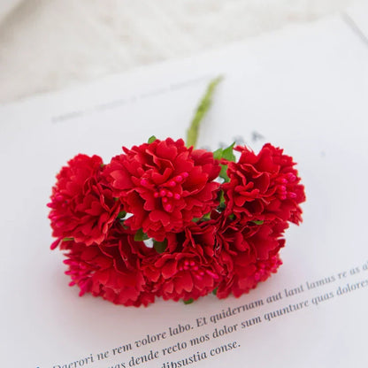 DecorBites™ Carnation Stamen Silk Flowers for Home Decor, Wedding, DIY, Gifts