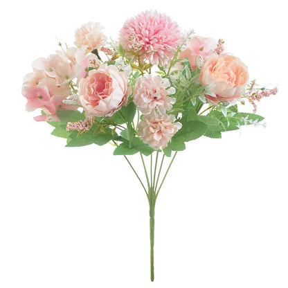 DecorBites™ Artificial Peony Flower Bouquet for Wedding Party Home Decoration