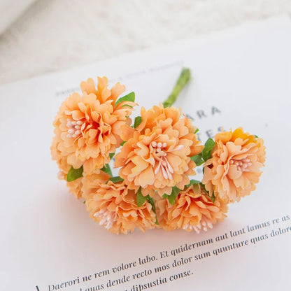 DecorBites™ Carnation Stamen Silk Flowers for Home Decor, Wedding, DIY, Gifts