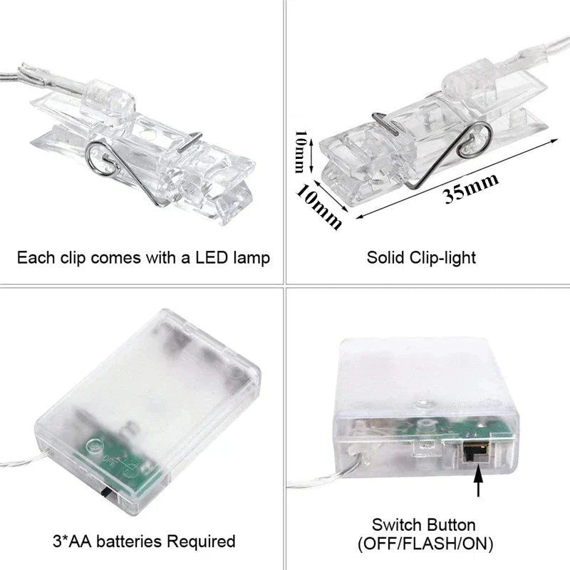 DecorBites™ LED String Lights - Christmas Party Wedding Decoration - 10m