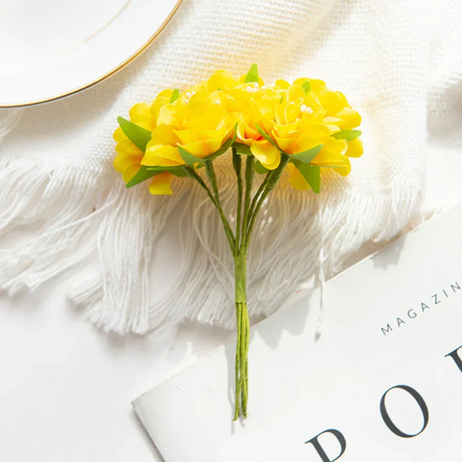 DecorBites™ Artificial Flower Stamen Bouquet for Wedding, DIY, Party Decor, Home, Scrapbooking