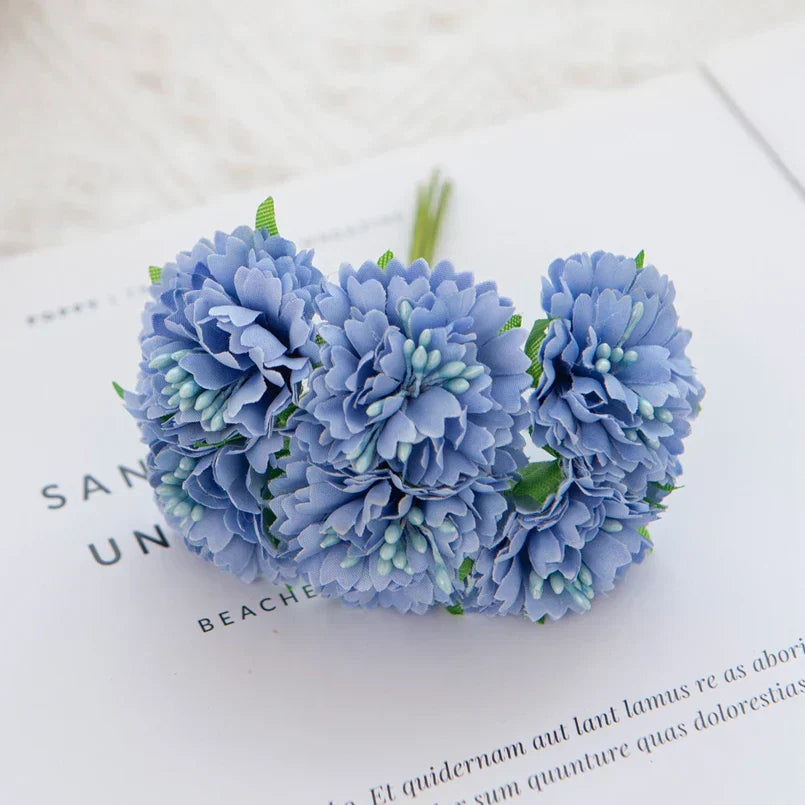 DecorBites™ Carnation Stamen Silk Flowers for Home Decor, Wedding, DIY, Gifts