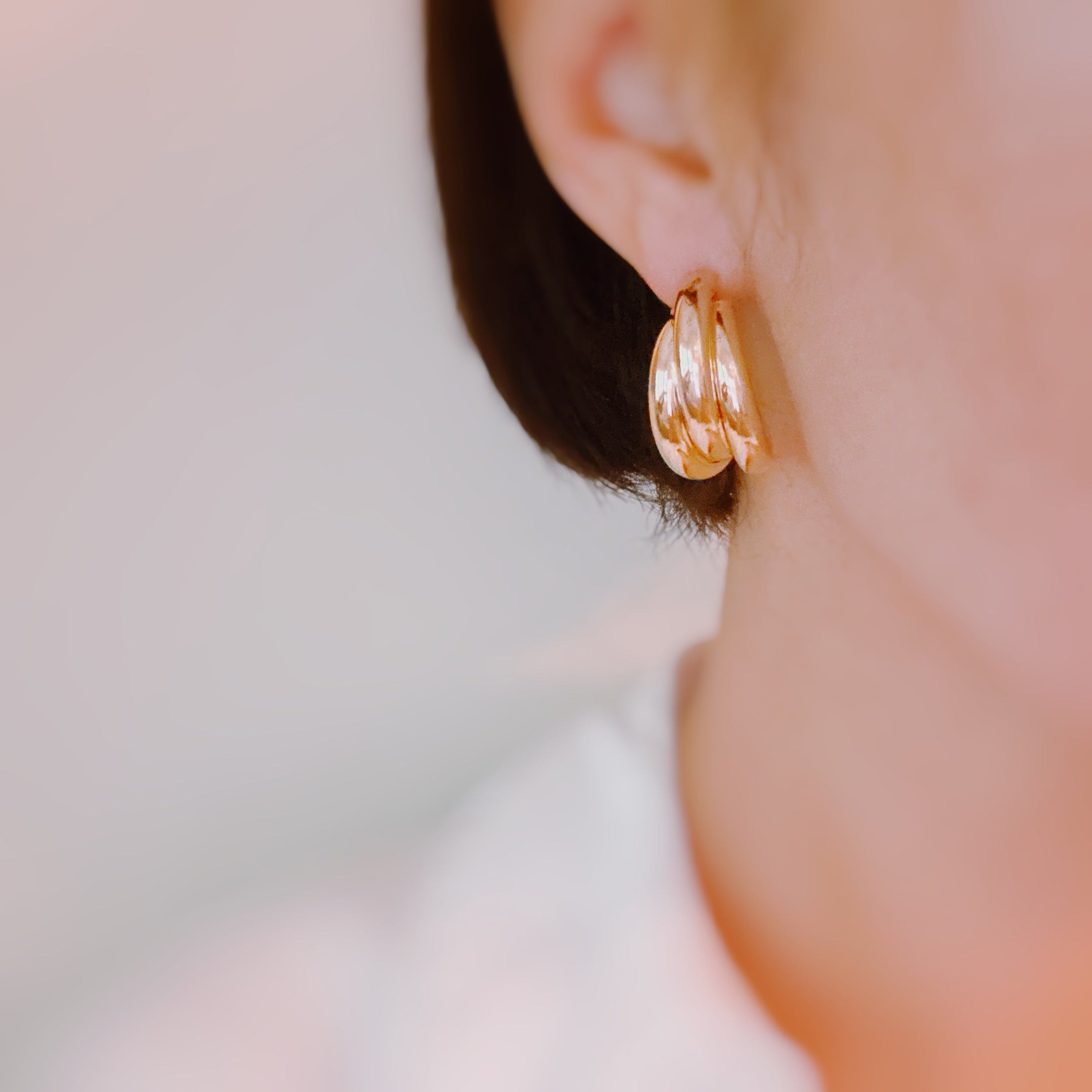 Interlock Bold Loop Earrings