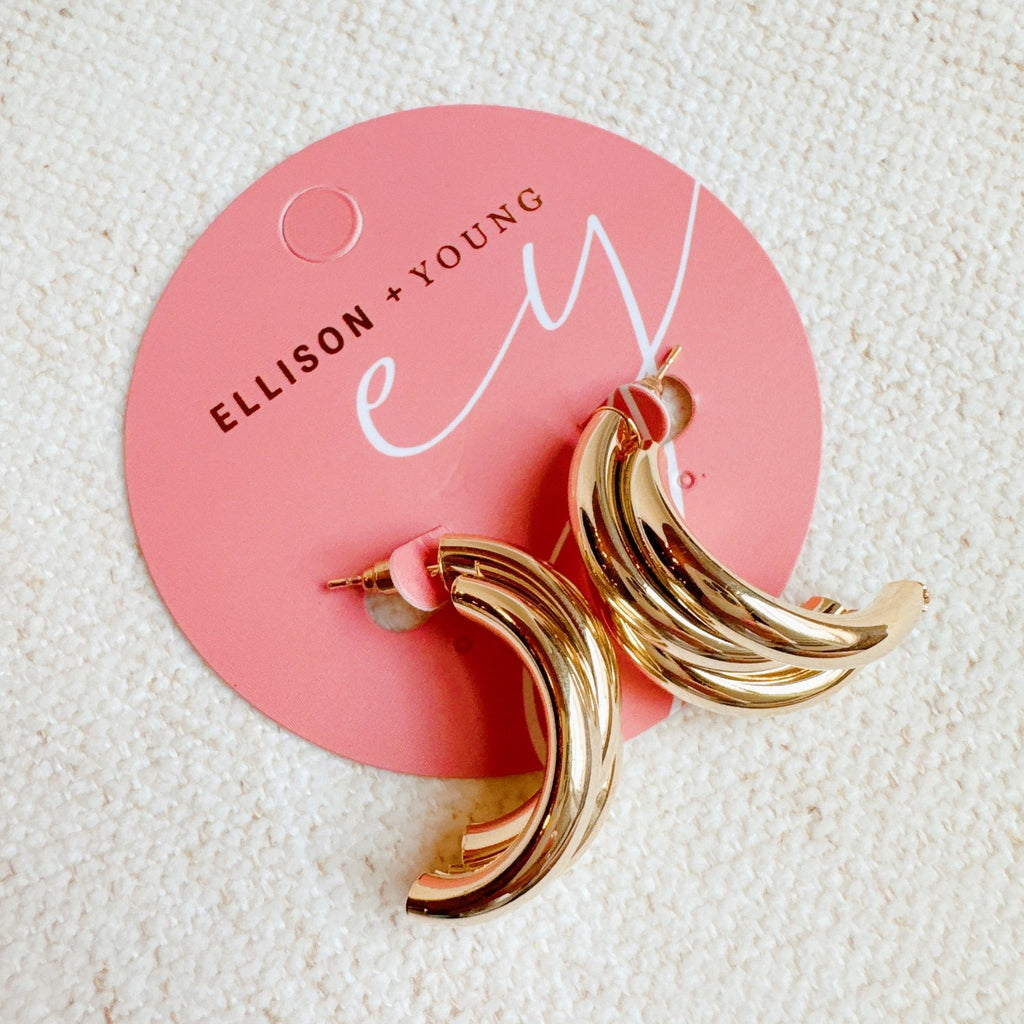 Interlock Bold Loop Earrings