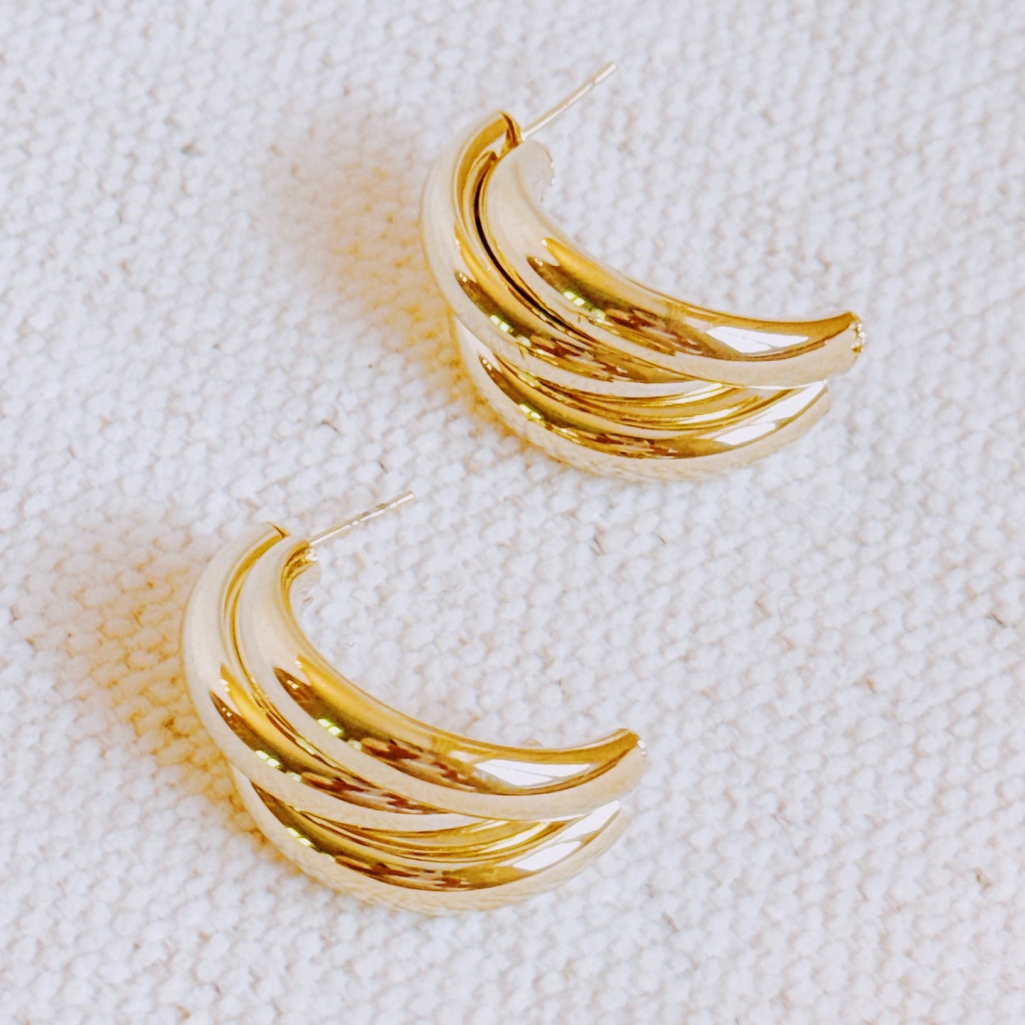 Interlock Bold Loop Earrings