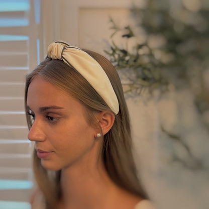 Piped Border Preppy Headband