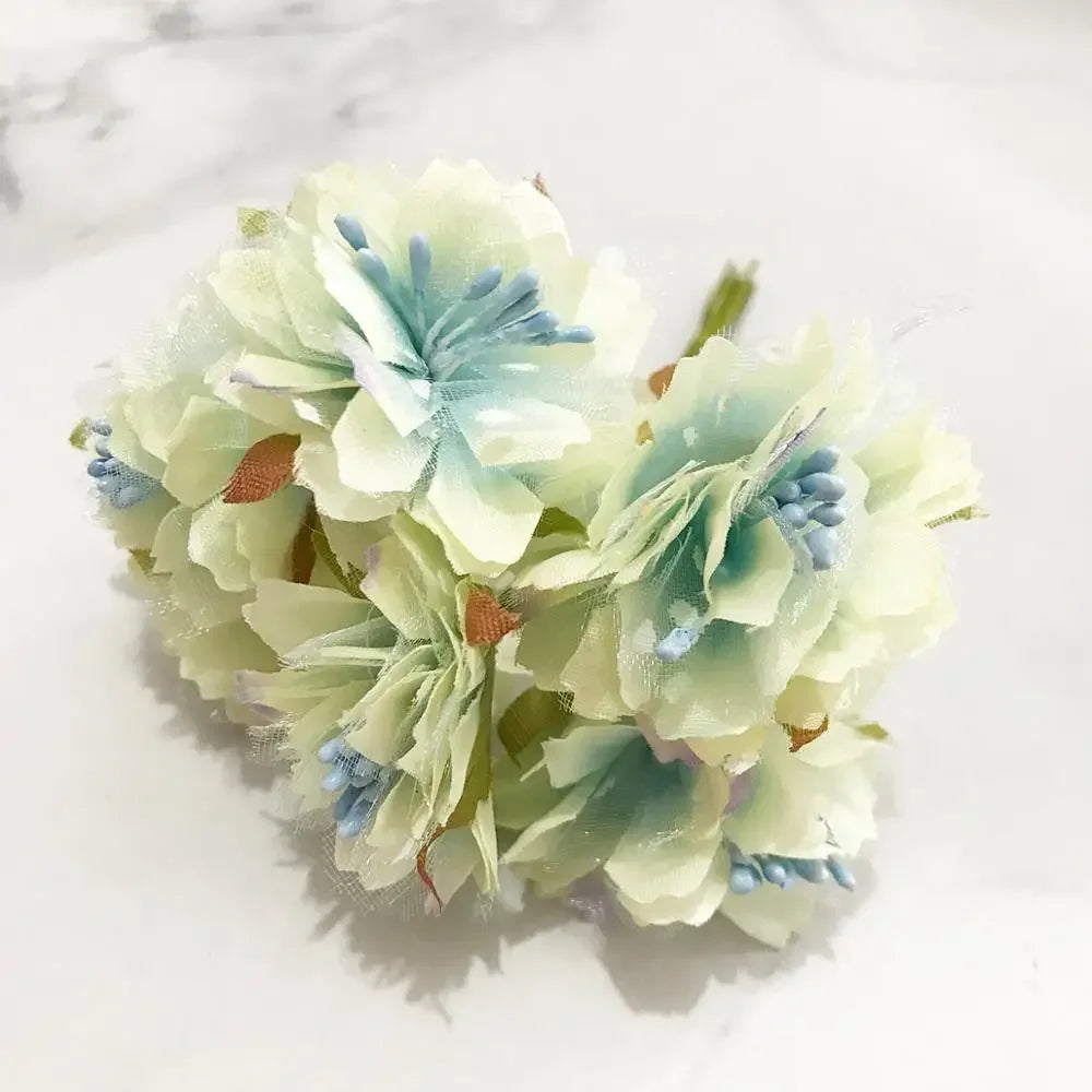 DecorBites™ Blue Flower Stamen Berries Bundle for DIY Wedding Cake Decor