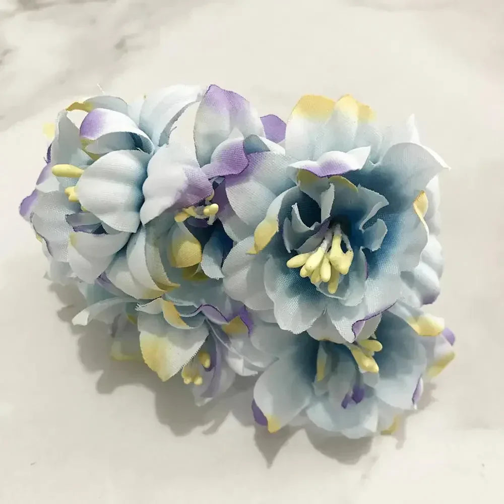 DecorBites™ Blue Flower Stamen Berries Bundle for DIY Wedding Cake Decor