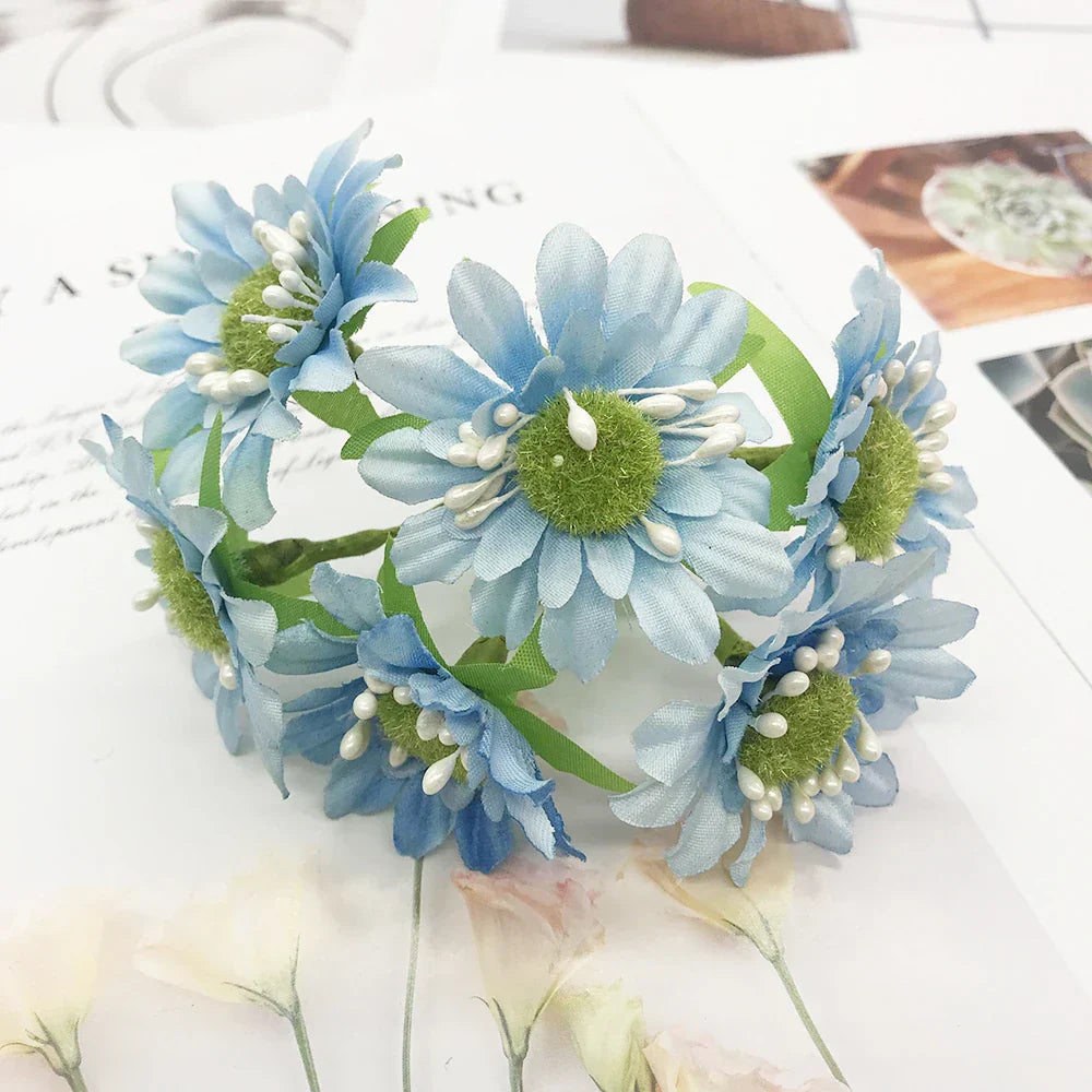 DecorBites™ Blue Flower Stamen Berries Bundle for DIY Wedding Cake Decor