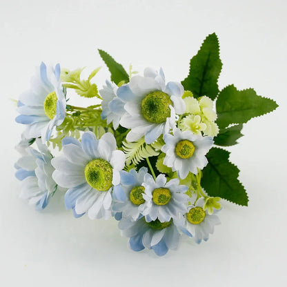 DecorBites™ Blue Peony Tea Rose Silk Fake Flowers for DIY Home Garden Wedding Decor