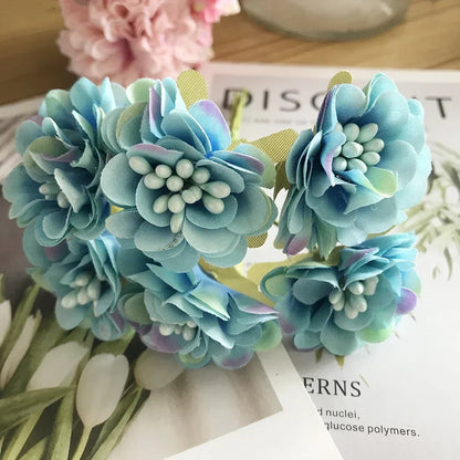 DecorBites™ Blue Flower Stamen Berries Bundle for DIY Wedding Cake Decor
