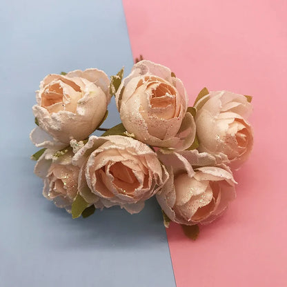 DecorBites™ Ivory Flower Cherry Stamen Berries Bundle for DIY Christmas Wedding Decor