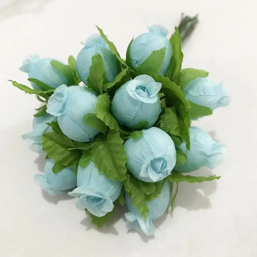 DecorBites™ Blue Flower Stamen Berries Bundle for DIY Wedding Cake Decor