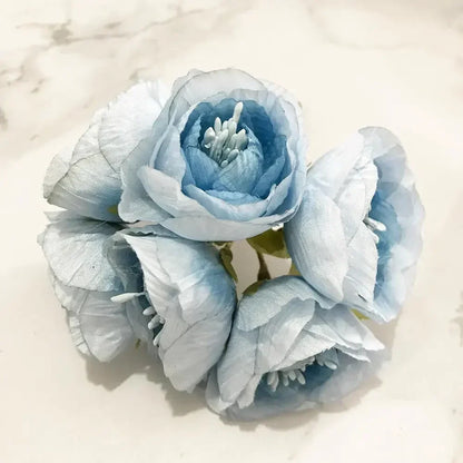 DecorBites™ Blue Flower Stamen Berries Bundle for DIY Wedding Cake Decor