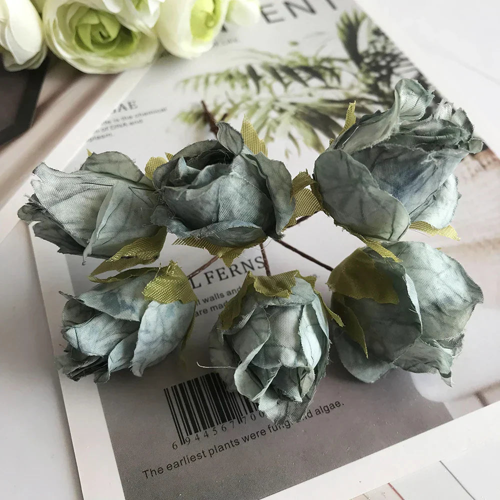 DecorBites™ Blue Flower Stamen Berries Bundle for DIY Wedding Cake Decor