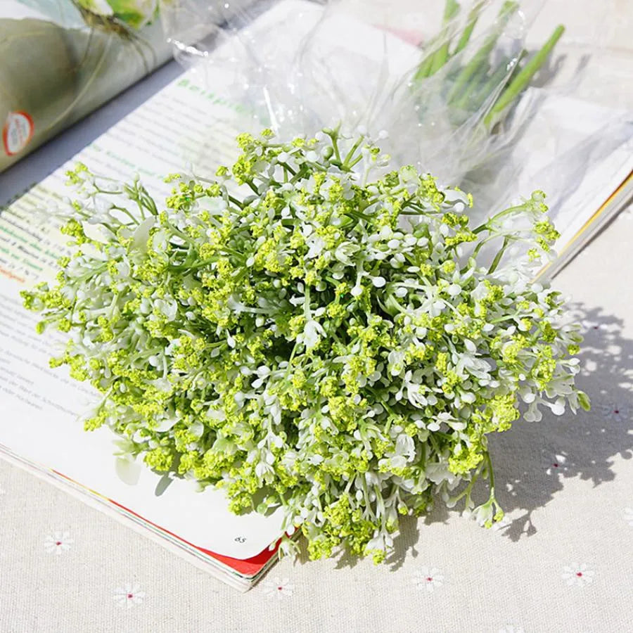 DecorBites™ Gypsophila Artificial Flowers Bridal Home Decor Bonsai Wedding Holiday Supplies