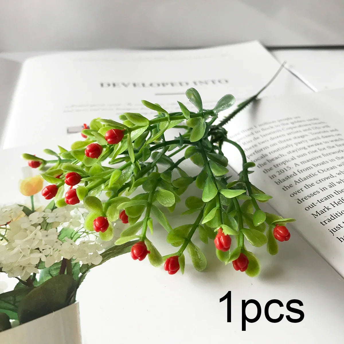 DecorBites™ Blue Peony Tea Rose Silk Fake Flowers for DIY Home Garden Wedding Decor