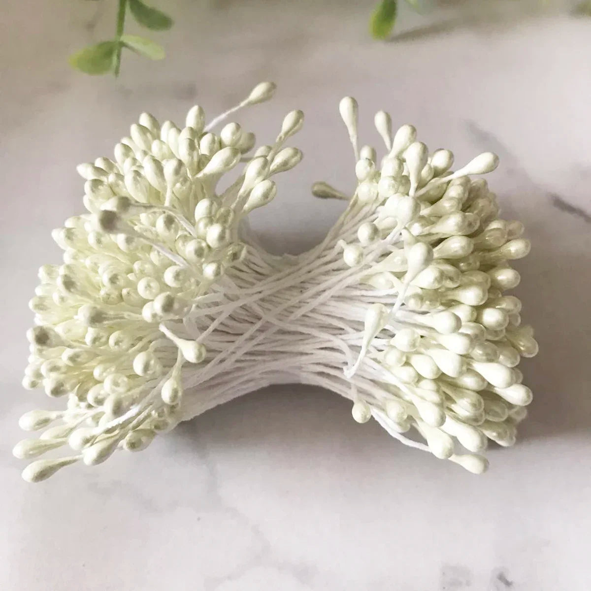 DecorBites™ Ivory Flower Cherry Stamen Berries Bundle for DIY Christmas Wedding Decor