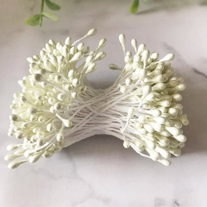 DecorBites™ Ivory Flower Cherry Stamen Berries Bundle for DIY Christmas Wedding Decor