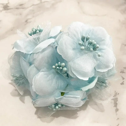 DecorBites™ Blue Flower Stamen Berries Bundle for DIY Wedding Cake Decor