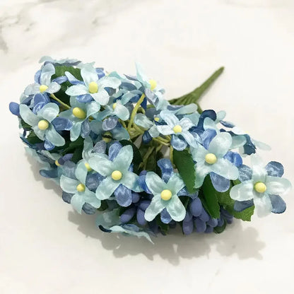 DecorBites™ Blue Flower Stamen Berries Bundle for DIY Wedding Cake Decor
