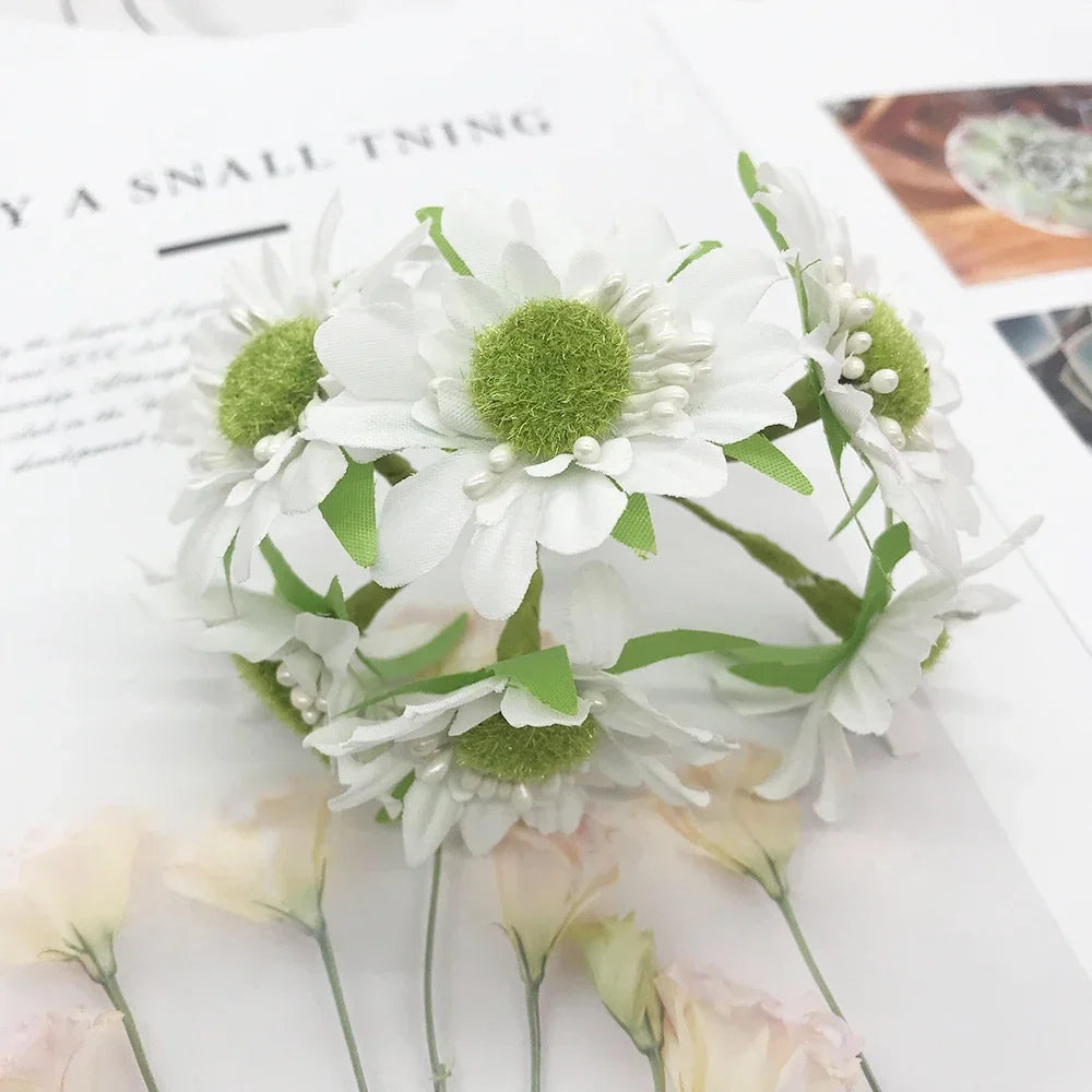 DecorBites™ Ivory Flower Cherry Stamen Berries Bundle for DIY Christmas Wedding Decor