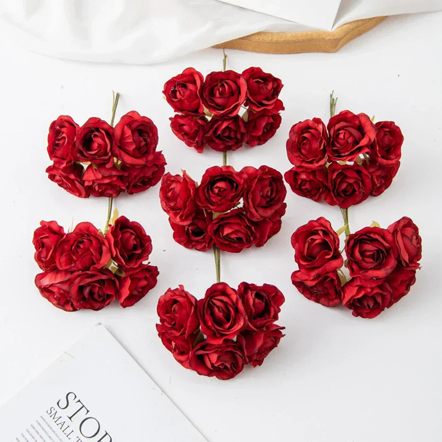 DecorBites™ Artificial Rose Bouquet for Christmas, Home Decor, Wedding, Garden Arch