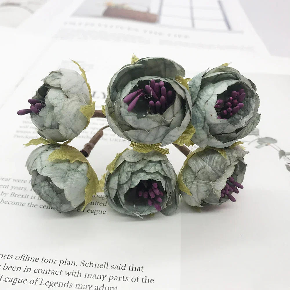 DecorBites™ Blue Flower Stamen Berries Bundle for DIY Wedding Cake Decor