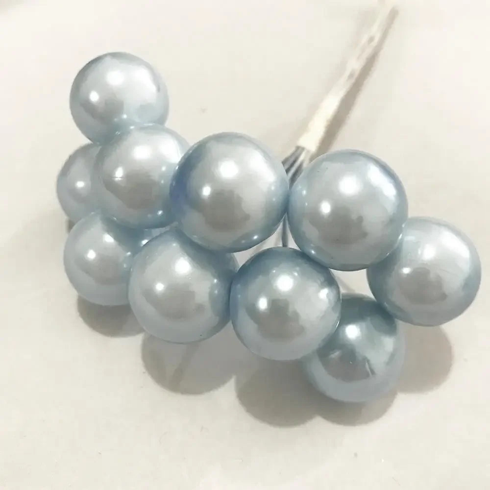 DecorBites™ Blue Flower Stamen Berries Bundle for DIY Wedding Cake Decor