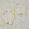 Solo Freshwater Pearl Hoop Earrings
