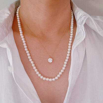 Perfect For Layering 20 Inch Pearl Necklace