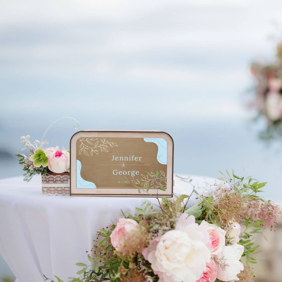 Printed Wedding Card Box