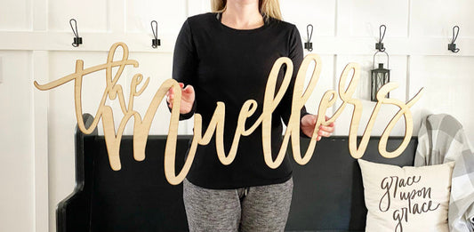 Custom Last Name Sign